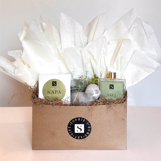 Luxe Napa Candle + Bird Succulent Gift Box