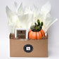 Fireside Signature Candle with Orange Pumpkin Succulent