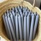 Grey Kiri Dripless Taper Candle