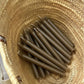Taupe Kiri Dripless Taper Candle