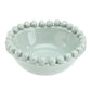 Small Coastal Blue Ceramic Beaded Bowl