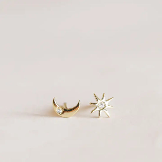 Sun & Moon Complement Earrings