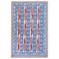 Red & Blue Avignon Tea Towel