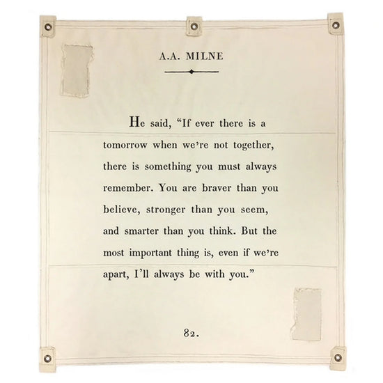 Canvas Wall Hanging-A.A. Milne