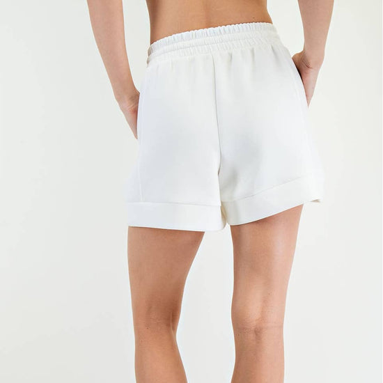 Cream Modal Scuba Casual Short