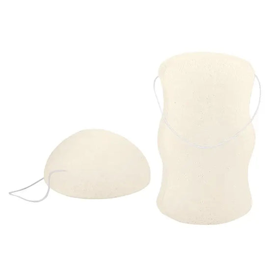 S/2 White Konjac Body Sponge