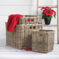 Square Rattan Storage Basket