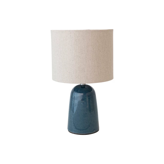 Ceramic Table Lamp w/Linen Shade