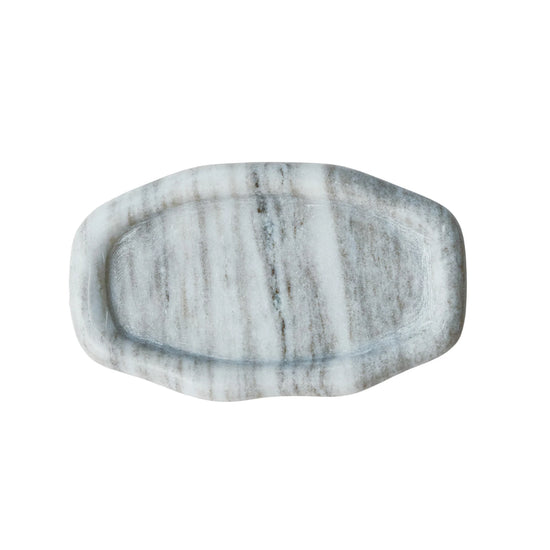 Buff Color Marble Organic Tray