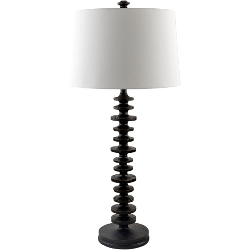 Anwar Black Resin Lamp