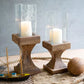 Square Recycled Wood Hurricanes