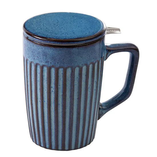 Ocean Blue Tea Infuser Mug