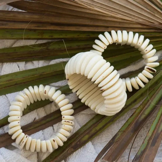 Tulum Palm Ivory Bangles