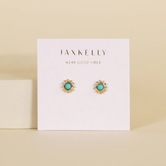 Turquoise Sun Studs