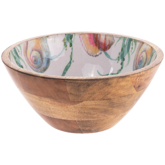 Aquamarine Mango Wood Bowl