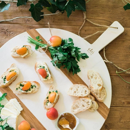 MD White Round Mod Charcuterie Board.