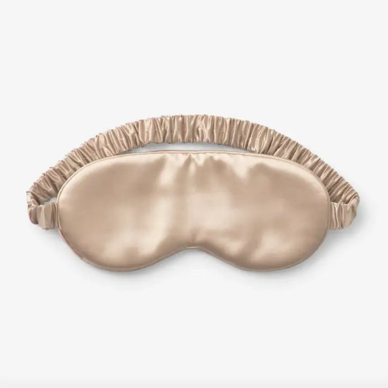 Beige Eucalyptus Silk Sleep Mask