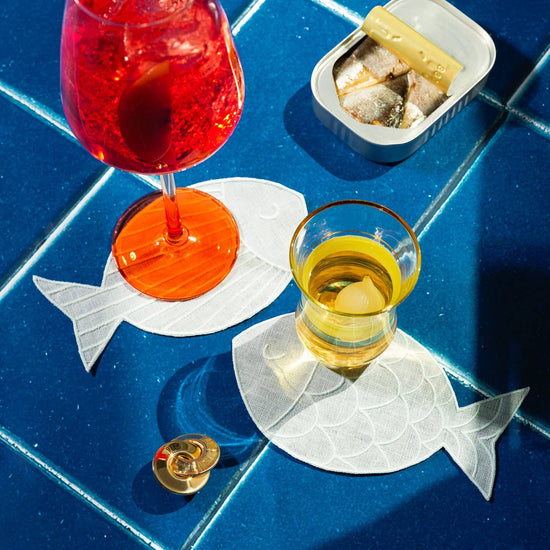 S/4 Sardine Cocktail Napkins