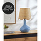 *REGISTRY ITEM: Aviara Sky Blue Rattan Lamp - PURCHASED*