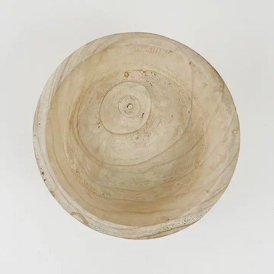 Paulownia Wood Footed Bowl