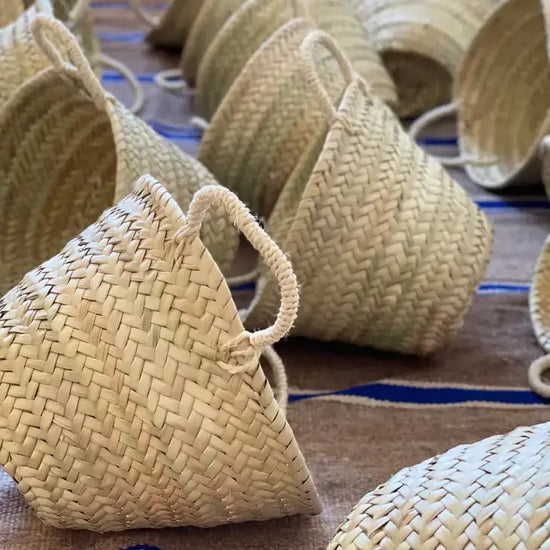 Small Rose Natural Straw Bag