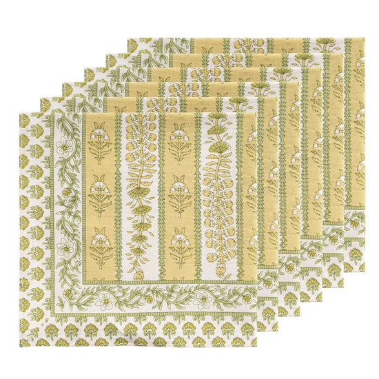 S/6 Pistache Avignon Napkins