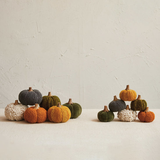 Small Boucle Velvet Pumpkin