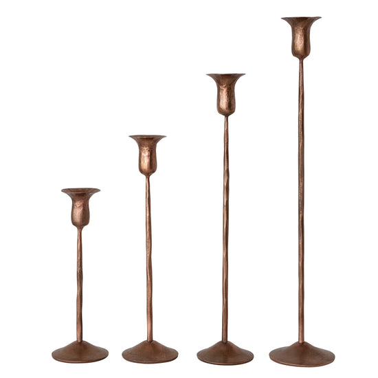 Copper Hand-Forged Iron Taper Holder