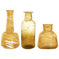 Marbled Amber Glass Vase