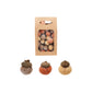 Velvet Grey, Rust & Cream Acorns
