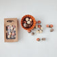 Velvet Grey, Rust & Cream Acorns