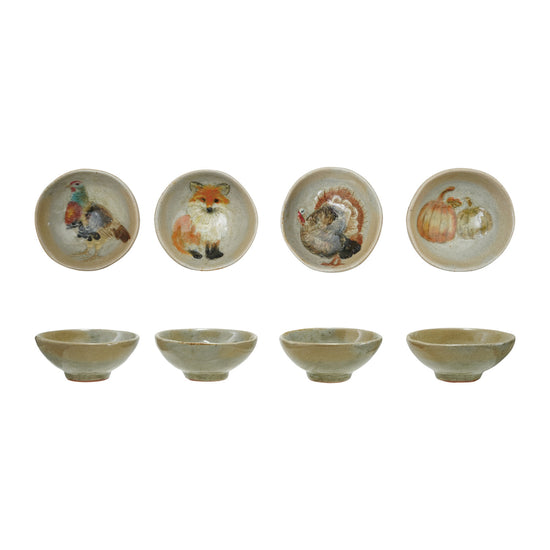 Hand-Painted Fall Dish