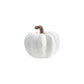 Small Cream Resin Pumpkin