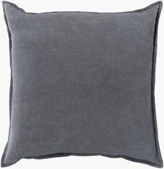 Charcoal Velvet Pillow