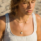 Large Cream Enamel Heart Locket