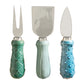 Beach Ceramic Cheese Knives
