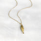 Alma Gold Fish Pendant Necklace