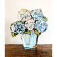 Blue Hydrangea Acrylic Bitty Block