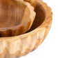 Scalloped Teakwood Small Bowl