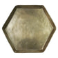 Small Brass Hexagonal Tulum Tray