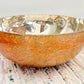 Amber Mercury Glass Decorative Bowl