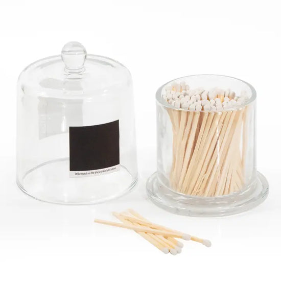 Glass Jar w/120 White Matches