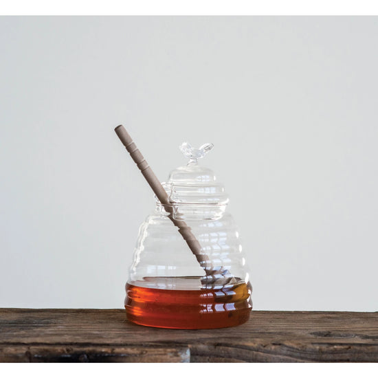 Honey Jar with Honey Dipper