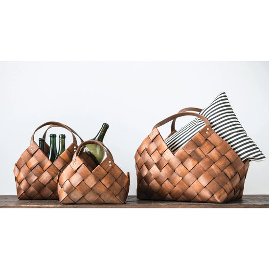 Woven Basket with Handles