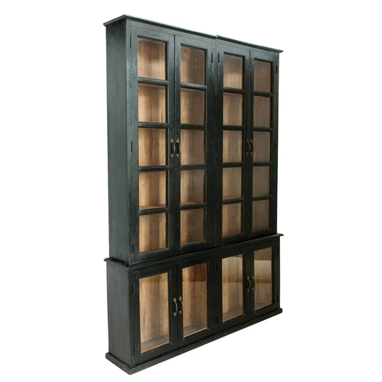 Black Wood+Glass Cabinet