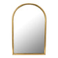 Gold Arched Metal Mirror