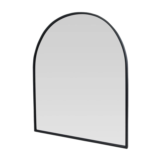 Black Metal Arched Mirror