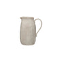 White Stoneware Pitcher