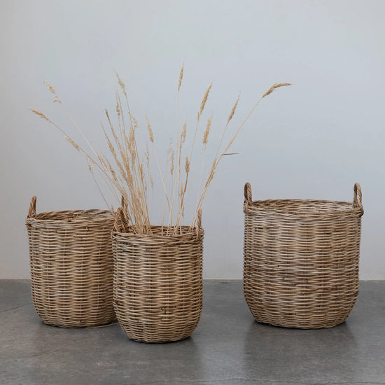 Hand Woven Rattan Basket