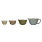 S/4 Pastel Batter Bowl Measuring Cups